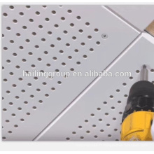 Plafond ignifuge en aluminium perforé de haute qualité de gypse de concepteur professionnel